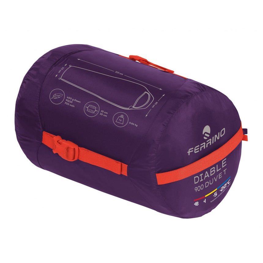 SLEEPINGBAG DIABLE 900 DUVET RDS DOWN