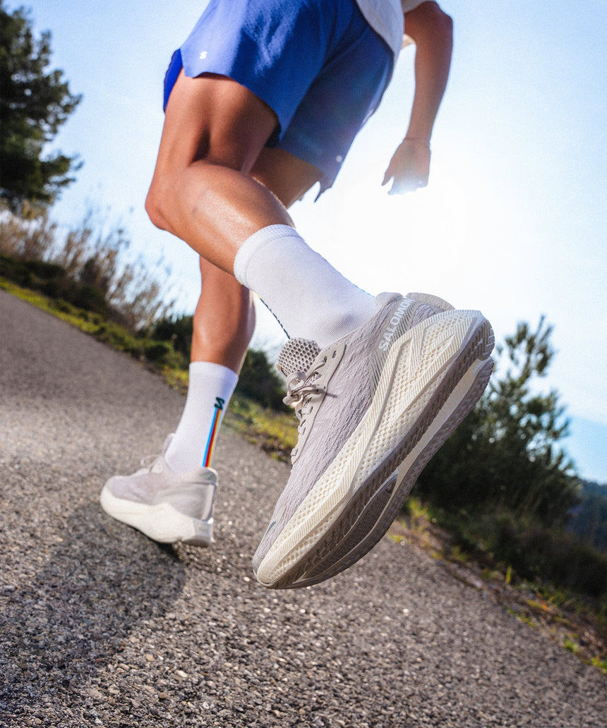 CALCETINES PULSE RACE FLAG CREW WHITE