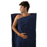 Sac llençol cotó traveller llarg rect. blau mar